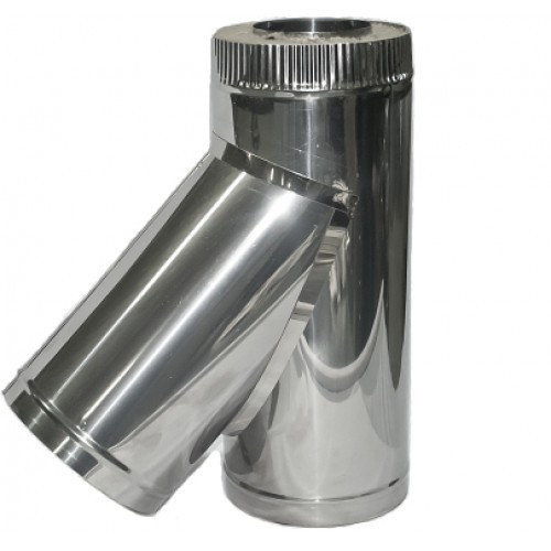 Сэндвич тройник 45° У-образный 150/230 (нерж 0,5 / нерж 0,5)